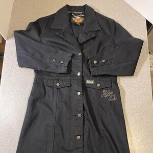 Ladies Stylish Harley Davidson Trench Coat Size Small